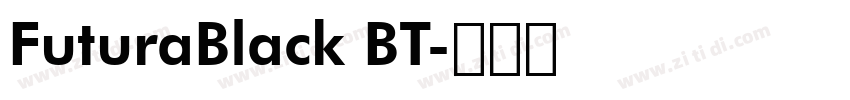 FuturaBlack BT字体转换